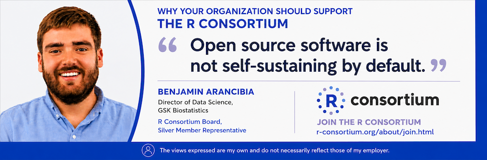 Quote from Ben Arancibia, R Consortium Board Member