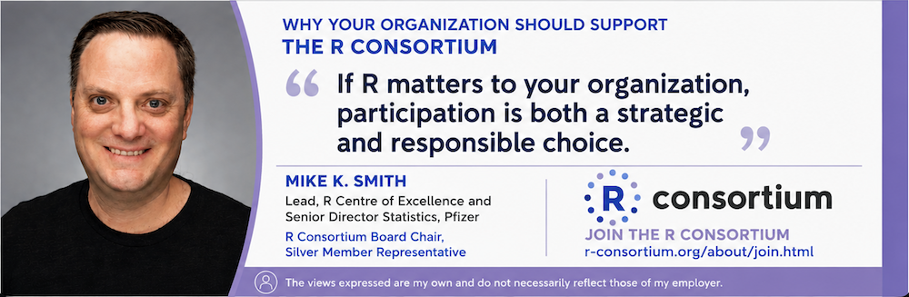 Quote from Mike Smith, R Consortium Board Chair